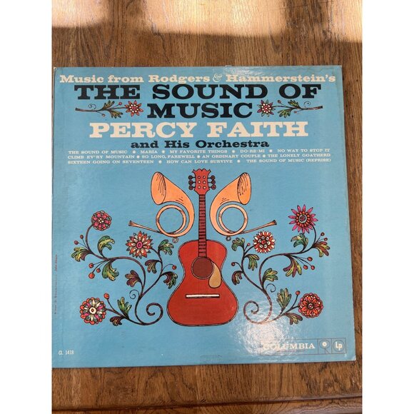 The Sound Of Music Percy Faith & His Orchestra Vinyl Record CL 1418 Album - Picture 1 of 5